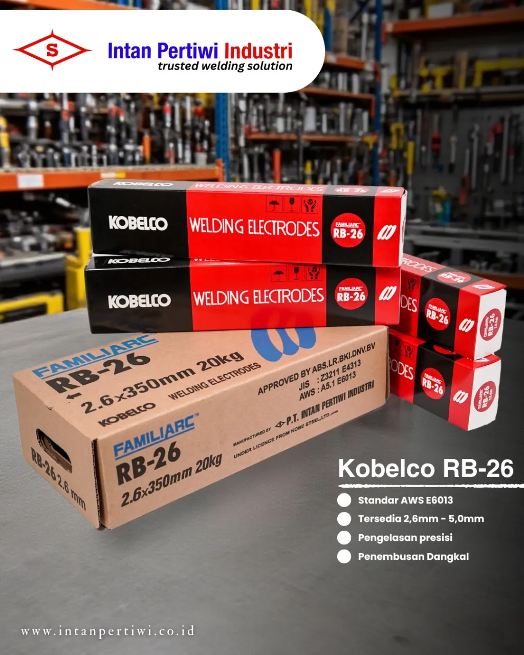 kobelco rb-26 untuk baja karbon