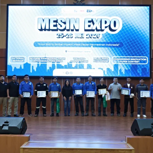 PT Intan Pertiwi Industri Dukung Mesin Expo 2026 Politeknik Negeri Jakarta melalui Seminar dan Kompetisi Pengelasan SMAW